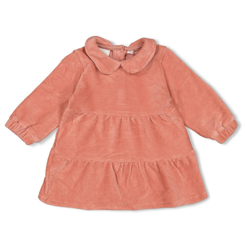 Feetje Jurk velours rib Mauve - Woodland Bloom