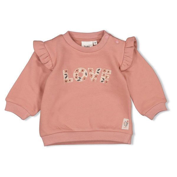Feetje Sweater Mauve - Woodland Bloom