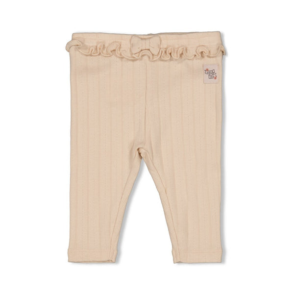 Feetje Legging pointelle rib Offwhite - Woodland Bloom
