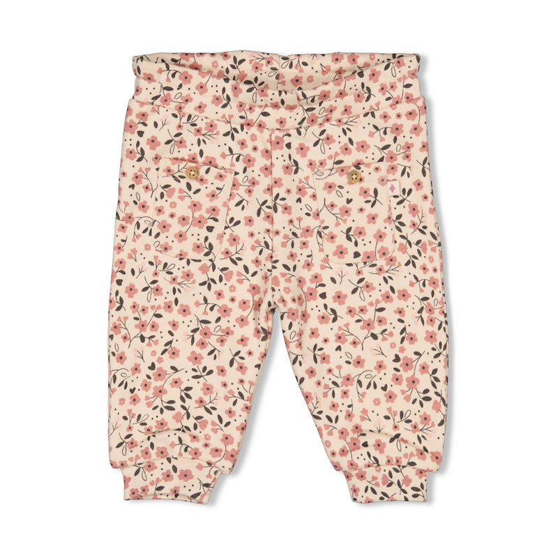 Feetje Broek AOP Offwhite - Woodland Bloom
