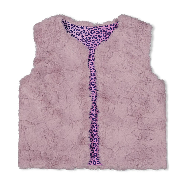 Jubel Omkeerbaar teddy gilet  l.Lila - Wild Soul