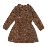 Jubel Jurk AOP Bruin - Queen of Hearts