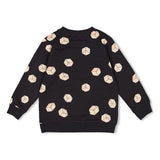 Sturdy Sweater AOP  Zwart - Couch Club