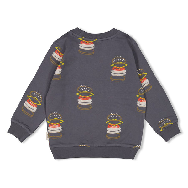 Sturdy Sweater AOP  Antraciet - Couch Club