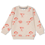 Sturdy Sweater AOP  Offwhite melange - Couch Club
