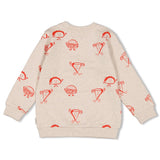 Sturdy Sweater AOP  Offwhite melange - Couch Club