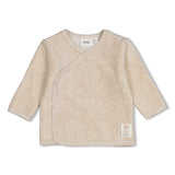 Feetje Overslagshirt velours rib Taupe melange - The Cuddle Company
