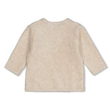 Feetje Overslagshirt velours rib Taupe melange - The Cuddle Company