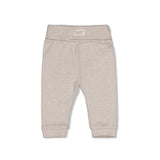 Feetje Broek streep Bruin melange - The Cuddle Company