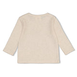Feetje Longsleeve rib Offwhite melange - Over the Moon for You