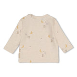 Feetje Longsleeve AOP Offwhite melange - Over the Moon for You