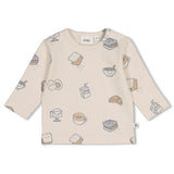 Feetje Longsleeve AOP Creme - Breakfast Buddy