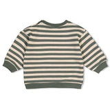 Feetje Sweater streep oversized Groen - Wiggle and Waddle