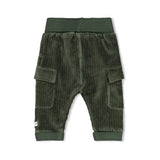 Feetje Broek velours rib Groen - Wiggle and Waddle