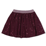 Jubel Pailetten rok Bordeaux - Daily Princess