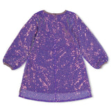 Jubel Pailetten jurk Lila - Daily Princess