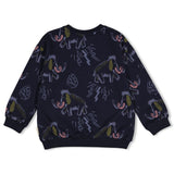 Sturdy Sweater AOP relaxed fit d.Blauw - Rock the Earth