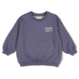 Sturdy Sweater met backprint oversized Blauw - Rock the Earth