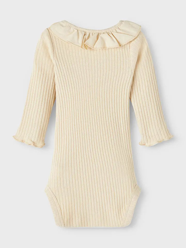 Lil' Atelier Baby romper Omina Wood Ash