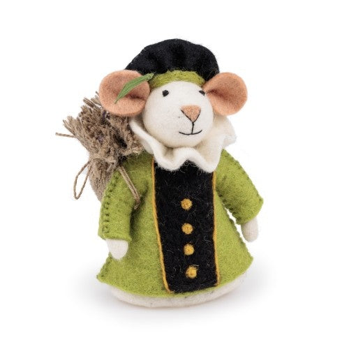 Sjaal met verhaal - Pietermuis groen