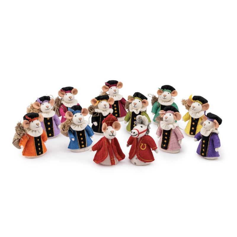 Sjaal met verhaal - Pietermuis blauw