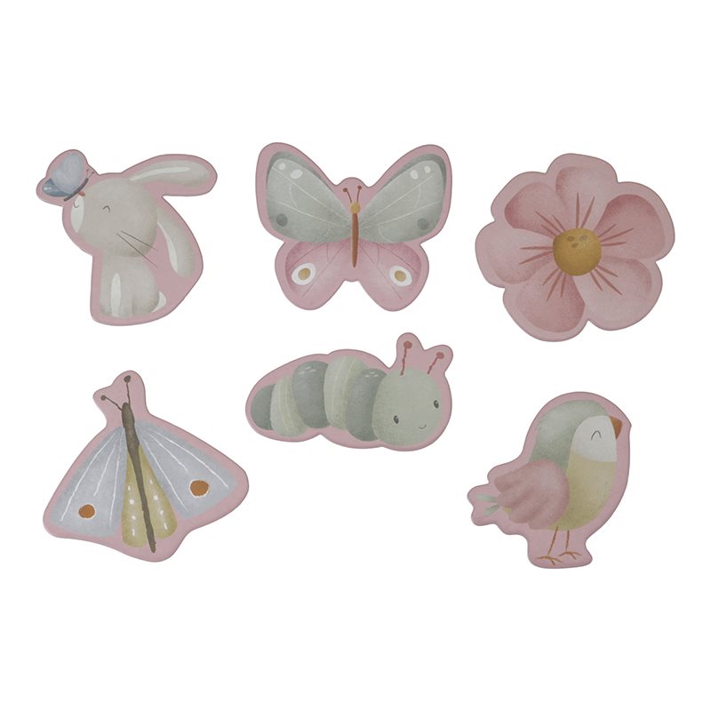 Little Dutch 6-in-1 vormen puzzel Flowers & Butterflies