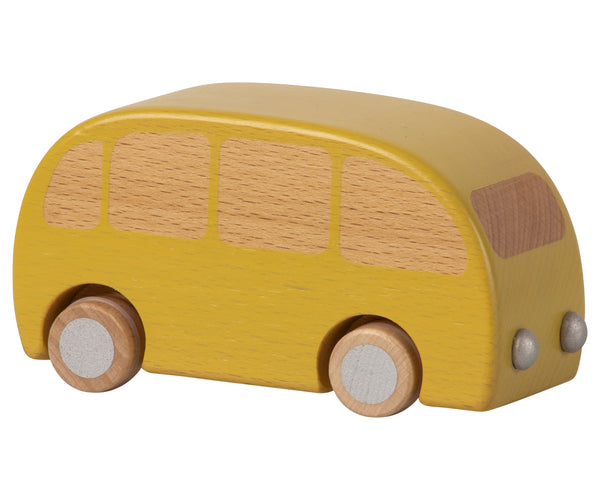 Maileg houten bus geel