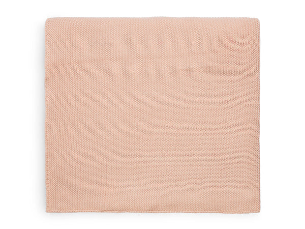 Jollein deken ledikant 100x150 basic knit pale pink