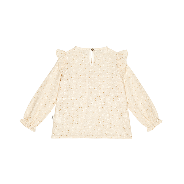 House of Jamie broidery frill blouse cream