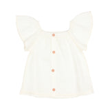 Búho jacquard blouse ecru