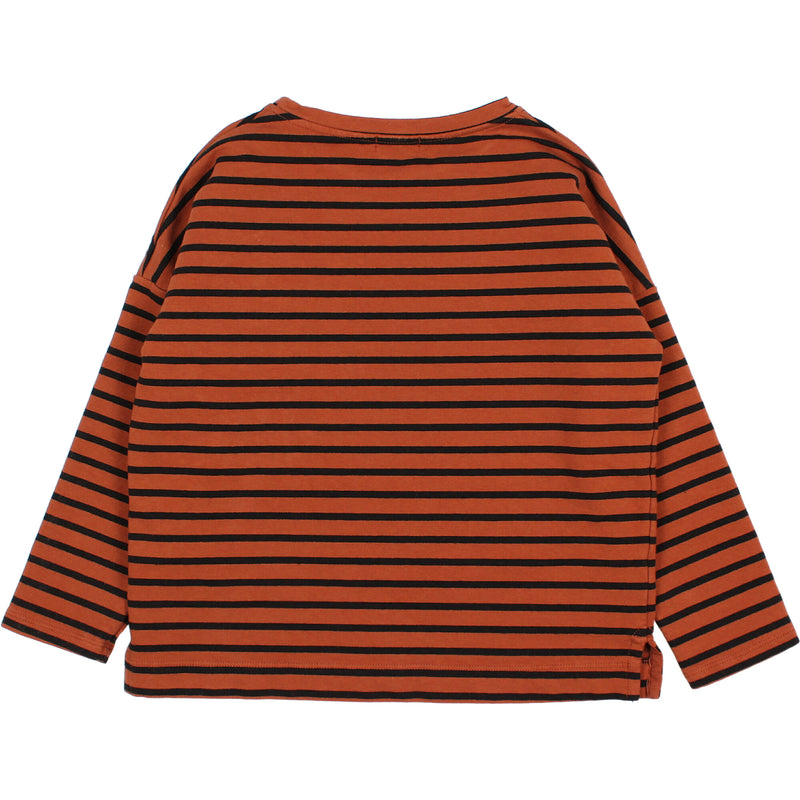 Búho sailor stripes sweatshirt rust