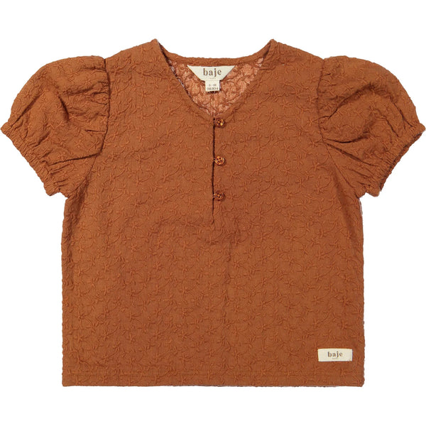 Baje Studio Lowa blouse camel red