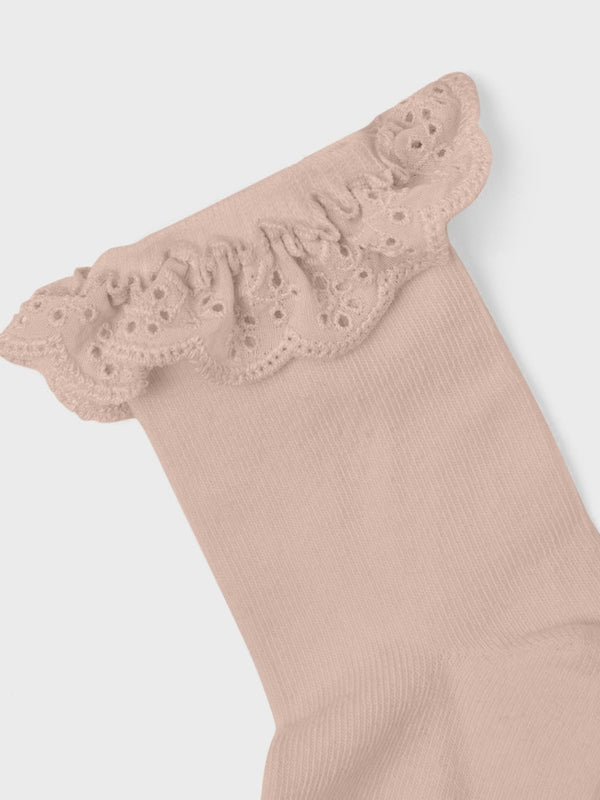 Lil' Atelier Mini sokken Dertrud rose dust