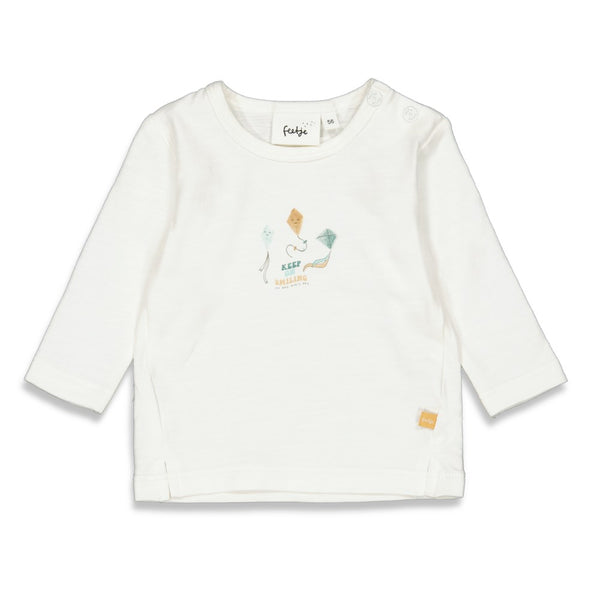 Feetje longsleeve Keep on Smiling offwhite