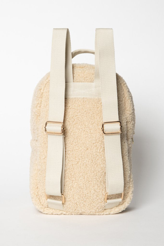 Studio Noos mini-chunky teddy backpack ecru